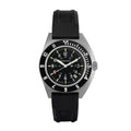 41mm Arctic Steel Navigator w/Date (SSNAV-D) on Black 3-Piece Rubber Strap Kit image