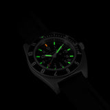Steel Navigator de 41 mm con fecha (SSNAV-D) y kit de correa de caucho negra de 3 piezas image