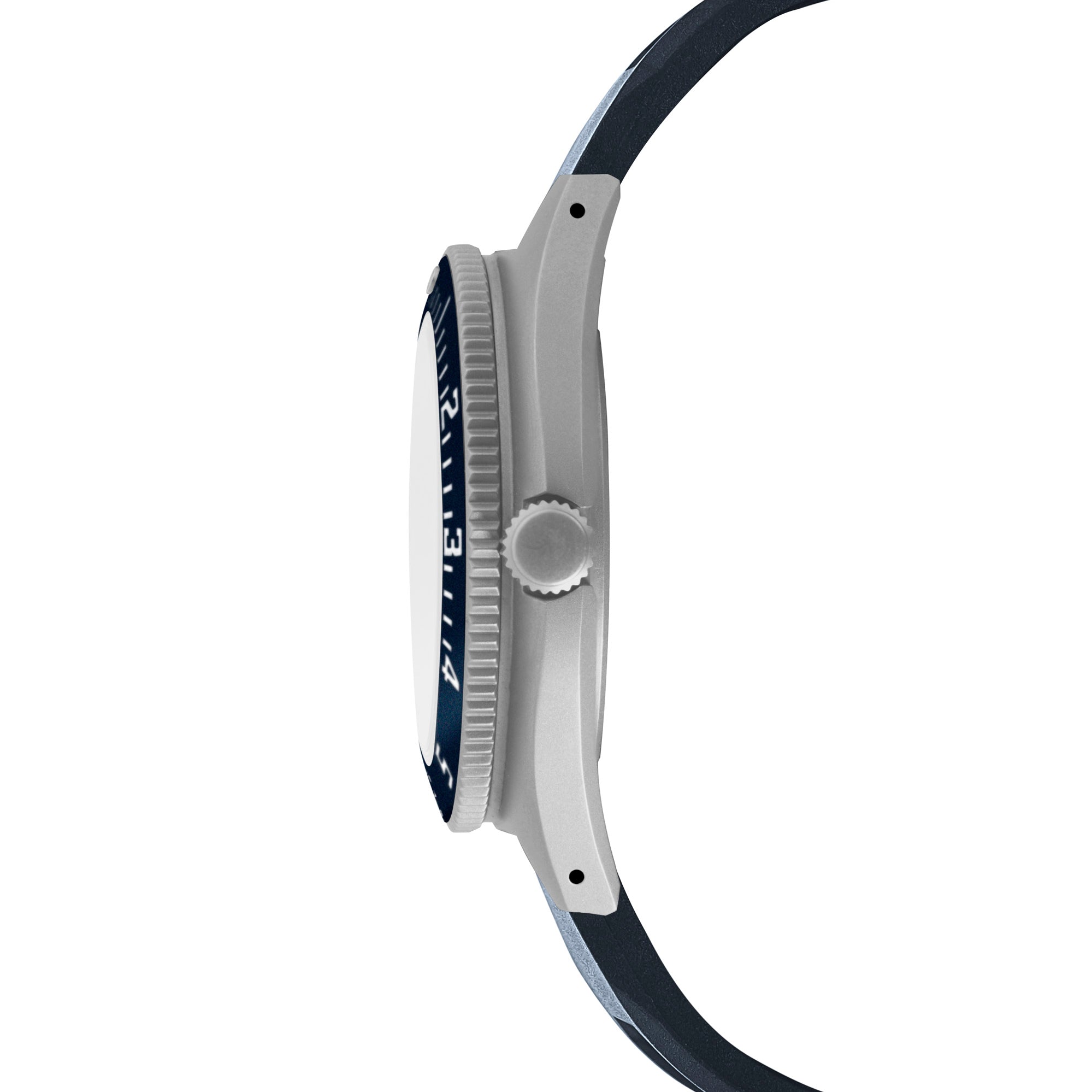 41mm Blue Steel Navigator w/Date (SSNAV-D) on Blue 3-Piece Rubber Strap Kit