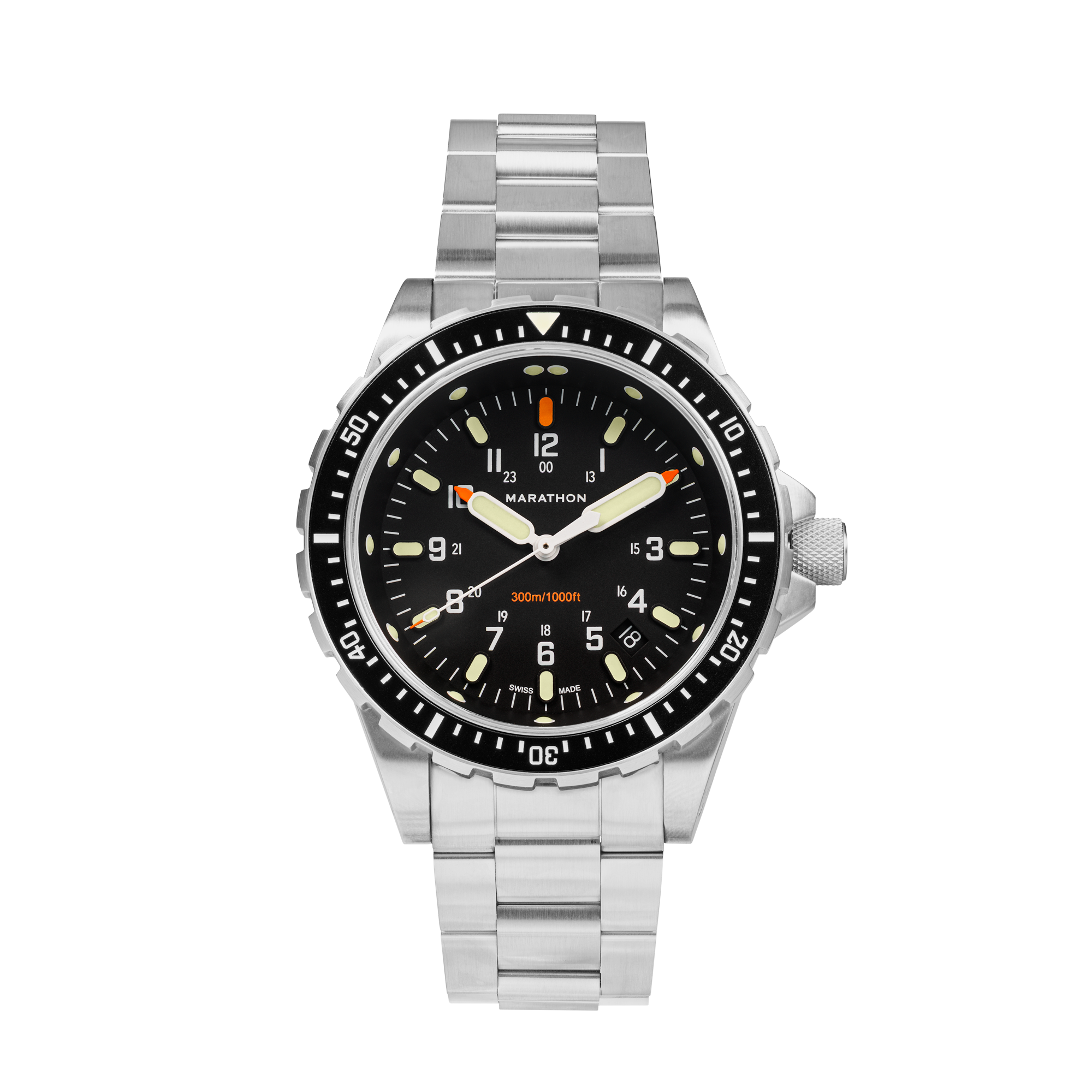 46mm Jumbo Diver's Quartz (JSAR) with Stainless Steel Bracelet