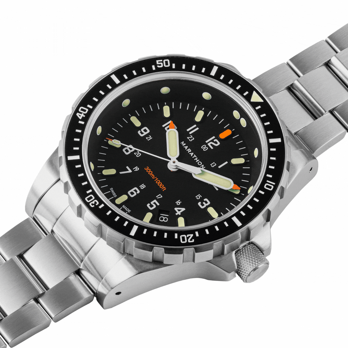 46mm Jumbo Diver's Quartz (JSAR) with Stainless Steel Bracelet