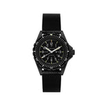 2-Piece Leather Strap, 18mm, Black, Anthracite Hardware