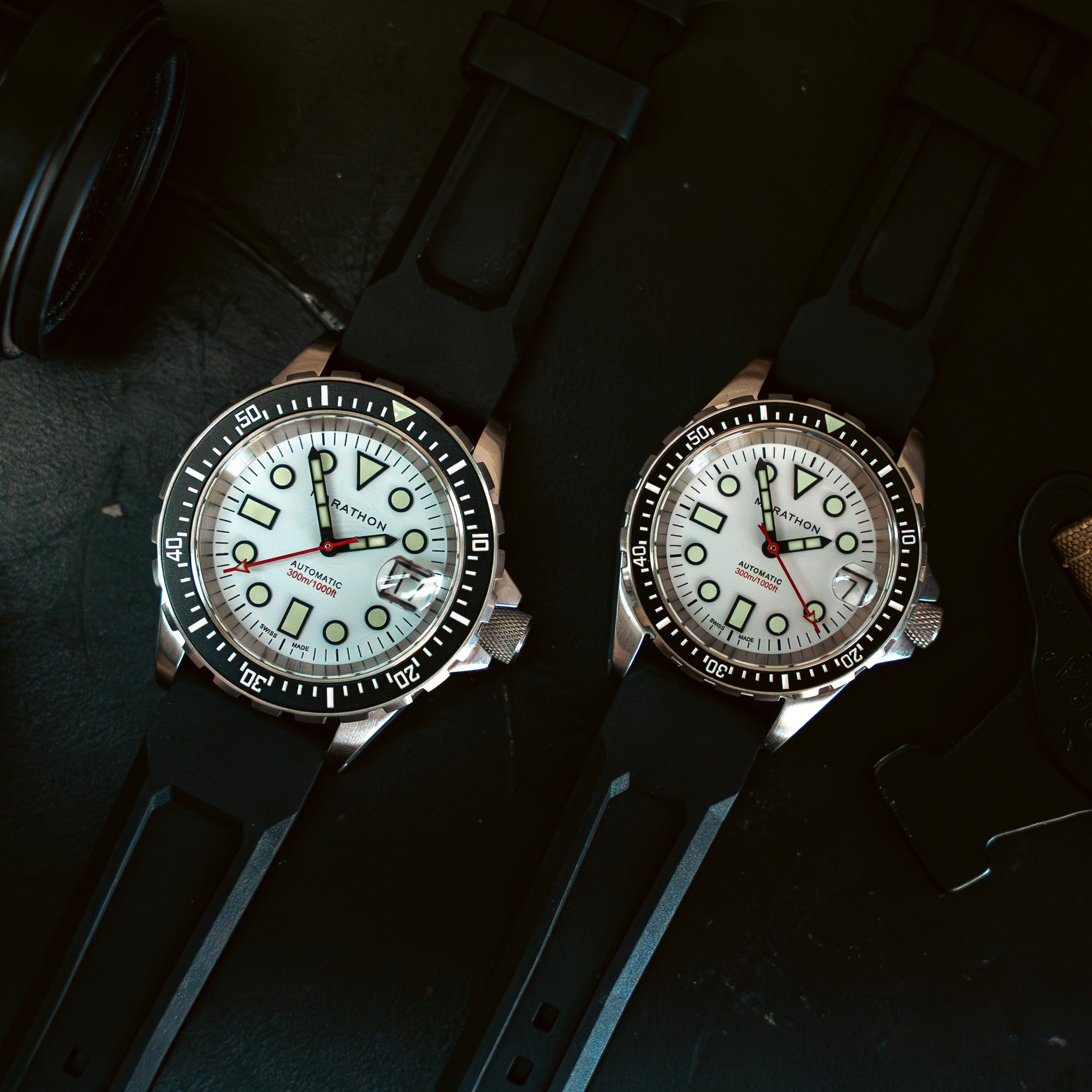 Montre Arctic Original SAR 36 mm avec date sur bracelet en caoutchouc 3 pièces (OSAR-D)