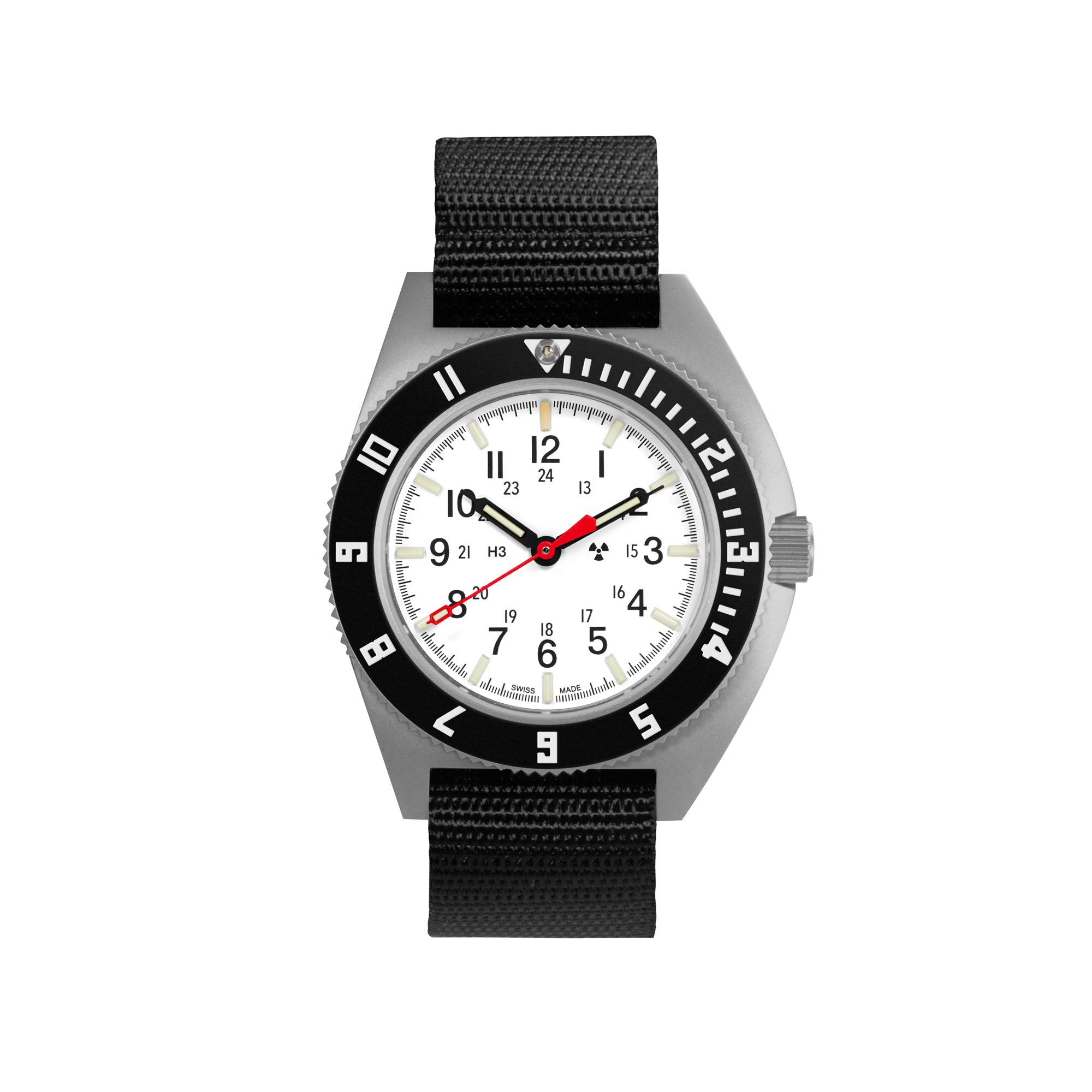 41mm Arctic Steel Navigator Automatic (Arctic SSNAV Auto) on Ballistic Nylon