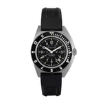 41mm Steel Navigator w/ Date Automatic (SSNAV-D AUTO) on Black 3-Piece Rubber Strap Kit