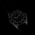41mm Steel Navigator w/ Date Automatic (SSNAV-D AUTO) on Black 3-Piece Rubber Strap Kit