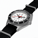 Steel Navigator de 41 mm (SSNAV) sur kit de bracelet en caoutchouc noir 3 pièces