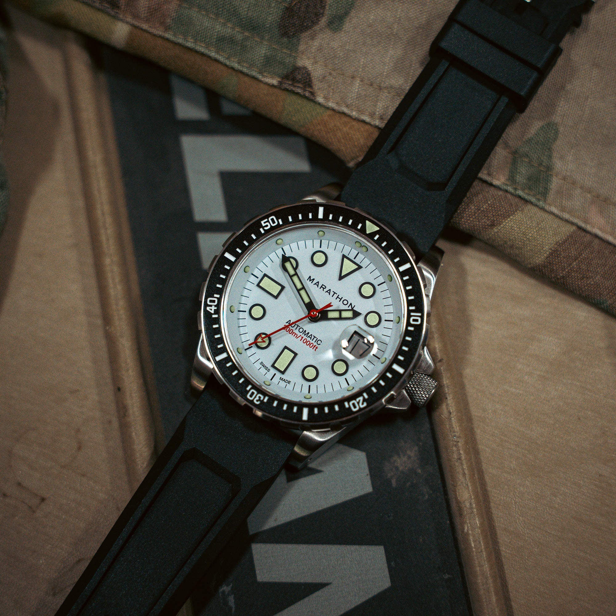 Kit de 3 correas de caucho Arctic Original SAR de 46 mm con fecha (OSAR-D)