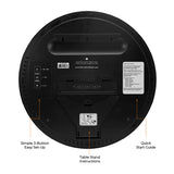 15 Inch Round Digital Wall Clock - Black image