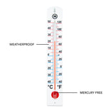 16 Inch Vertical Outdoor Thermometer image