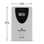 Capteur extérieur à distance de remplacement pour horloges atomiques avec affichage de la date complète. Compatible avec le modèle 27-FD