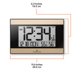 Reloj de pared digital atómico con retroiluminación automática