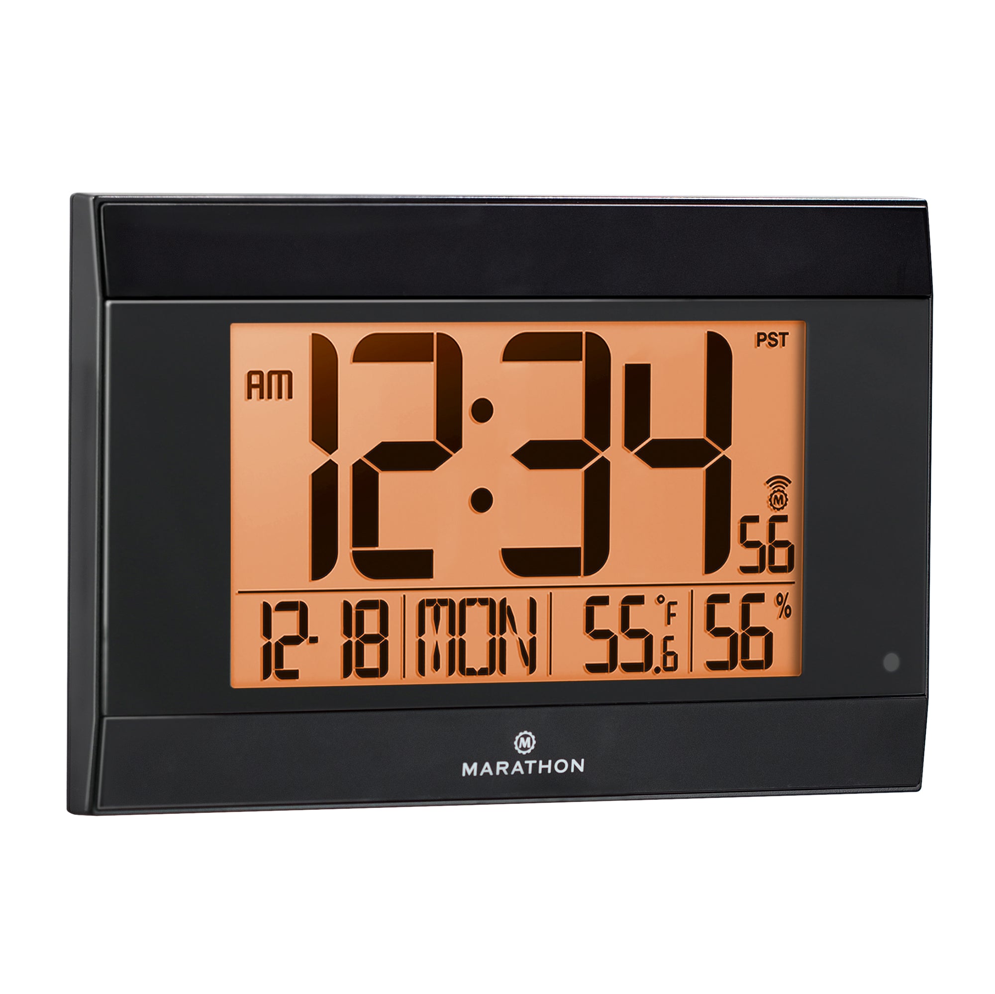 Digital Wall Clock With Auto-Night Light - marathonwatch