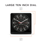 Horloge murale analogique géante de 12 pouces avec rétroéclairage automatique image