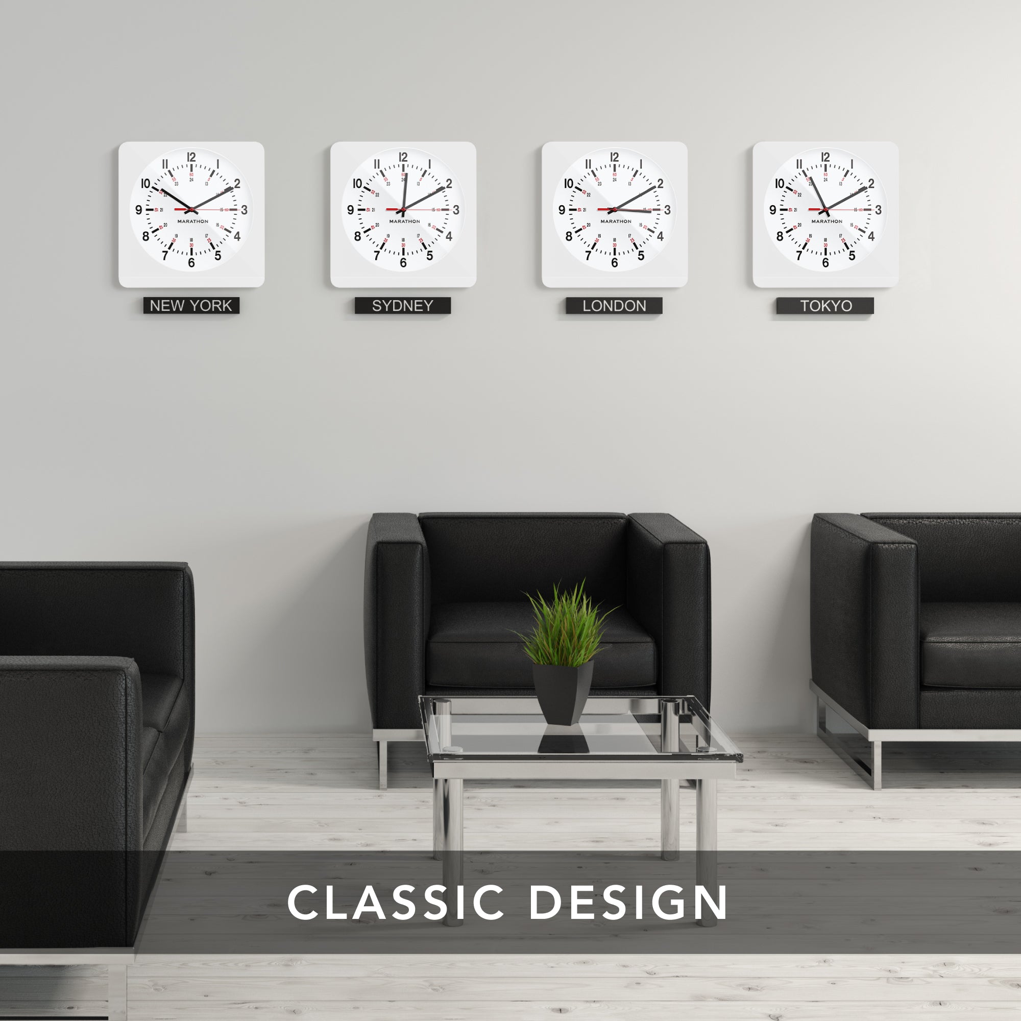 Horloge murale analogique géante de 12 pouces avec rétroéclairage automatique