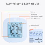 Clock, LCD, Alarm, Mini, Blue (25/50)