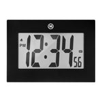 Large Frame Digital Wall Clock - Black