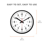 Horloge murale en continu de 10 pouces