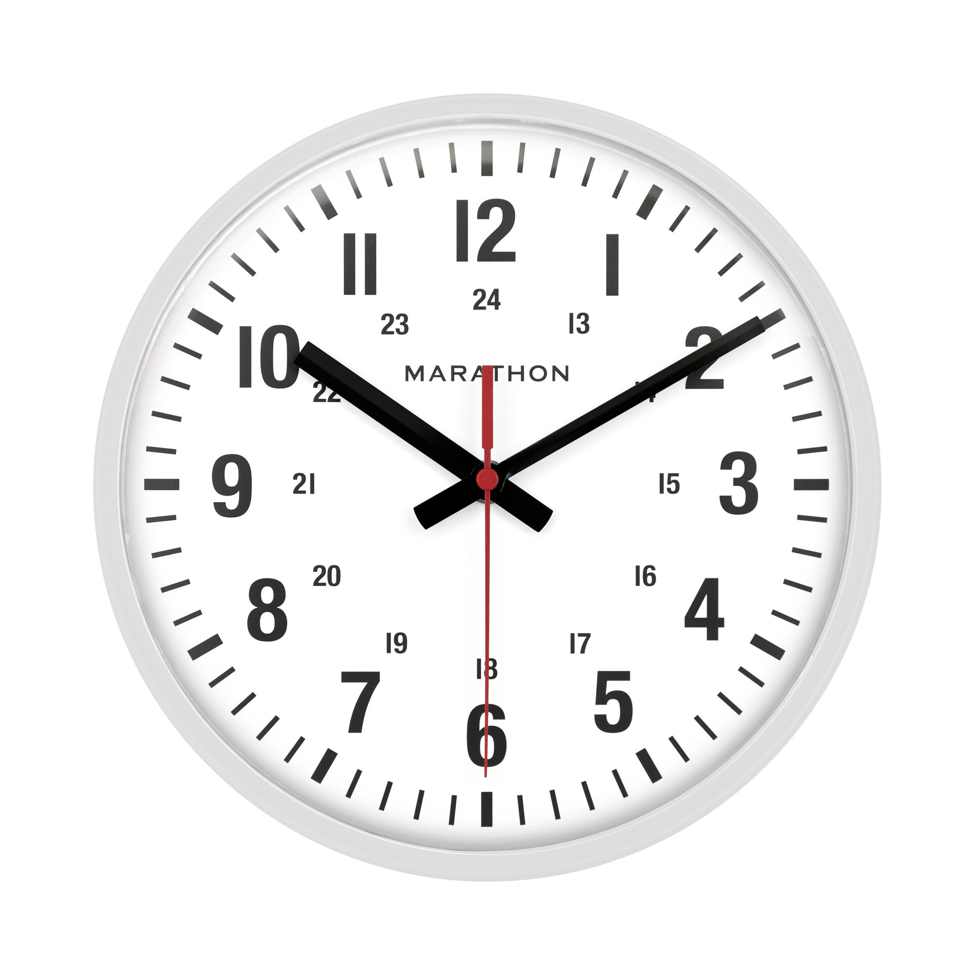Horloge murale en continu de 10 pouces