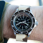 20mm Camouflage Single-Piece Rubber Watch Band/Strap in Various Colours - marathonwatch