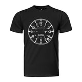 Camiseta GSAR de corte slim en negro medianoche con reloj Marathon image