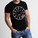 Camiseta GSAR de corte slim en negro medianoche con reloj Marathon image