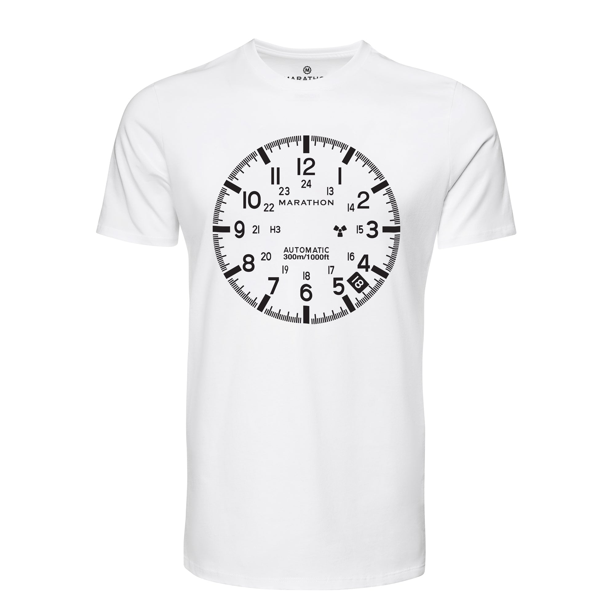 Slim Fit Classic White Marathon Watch GSAR T-Shirt - marathonwatch