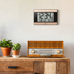 Reloj de pared digital atómico con retroiluminación automática