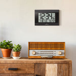 Reloj de pared digital atómico con retroiluminación automática