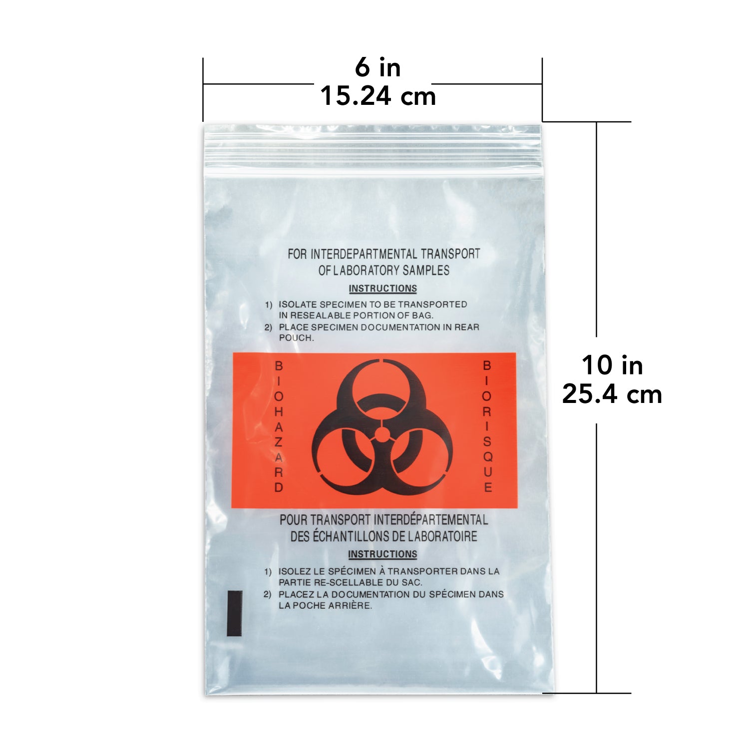 Laboratory Sample Bag/Biohazard Specimen Bag with Outside Pocket - Hospital Grade - marathonwatch