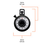 Military Stopwatch - Instantaneous Return and Time-Out, with Central 60 min Register