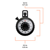 Military Stopwatch - Instantaneous Return and Time-Out, with Central 60 min Register image