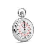 Mechanical Stopwatch: Single Action, 2 Scale (1/5 sec & 1/100 min) 30 min Register