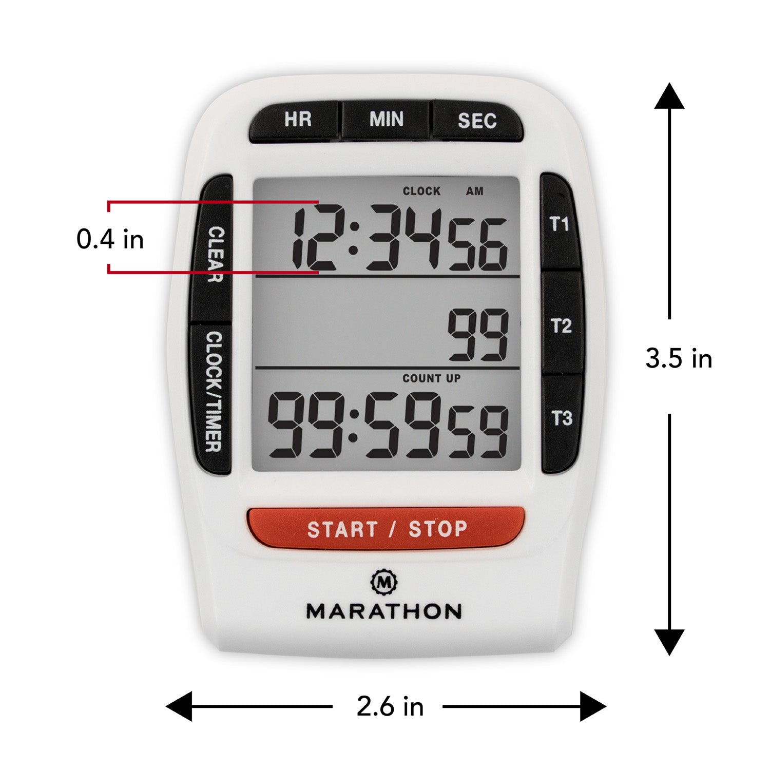 Triple Timer with Clock Function - marathonwatch