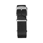 20mm Leather NATO Watch Band/Strap with Stainless Steel Square Buckle - marathonwatch