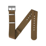 22mm Nylon NATO Watch Band/Strap with Stainless Steel Square Buckle - marathonwatch