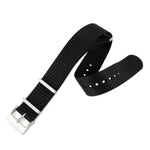 16mm Nylon NATO Watch Band/Strap with Stainless Steel Square Buckle - marathonwatch
