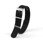 18mm Nylon NATO Watch Band/Strap with Stainless Steel Square Buckle - marathonwatch