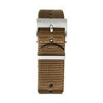 18mm Nylon NATO Watch Band/Strap with Stainless Steel Square Buckle - marathonwatch