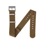 18mm Nylon NATO Watch Band/Strap with Stainless Steel Square Buckle - marathonwatch