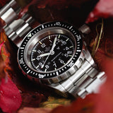 Grande montre automatique de plongée en érable gris de 41mm (GSAR) avec bracelet en acier inoxydable image