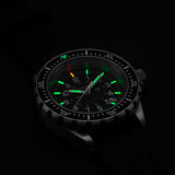 Cuarzo de buzo grande (TSAR) de 41mm con brazalete de acero inoxidable image