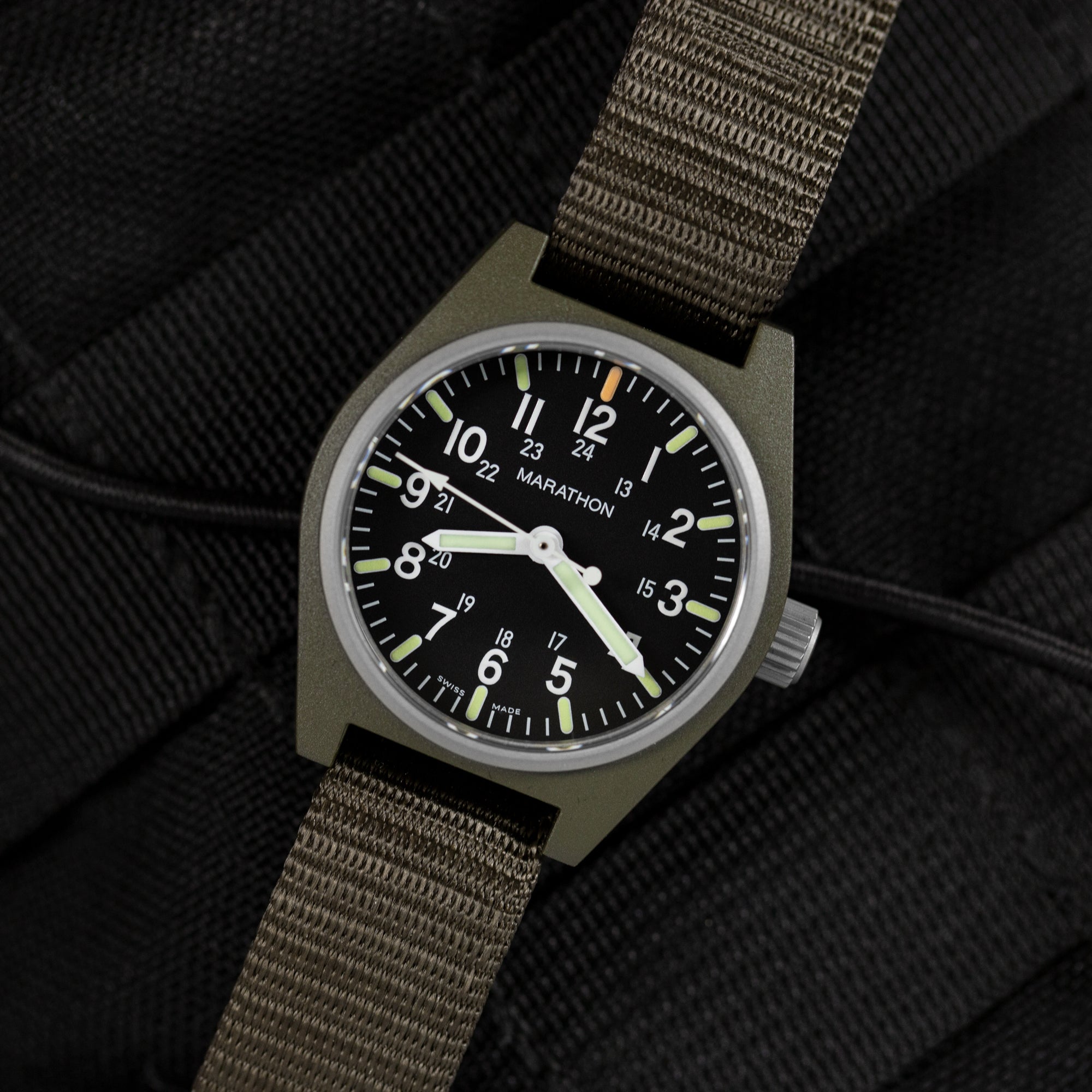 Quartz à usage général vert sauge de 34 mm avec MaraGlo (GPQ)